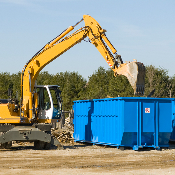 what size residential dumpster rentals are available in King Lake